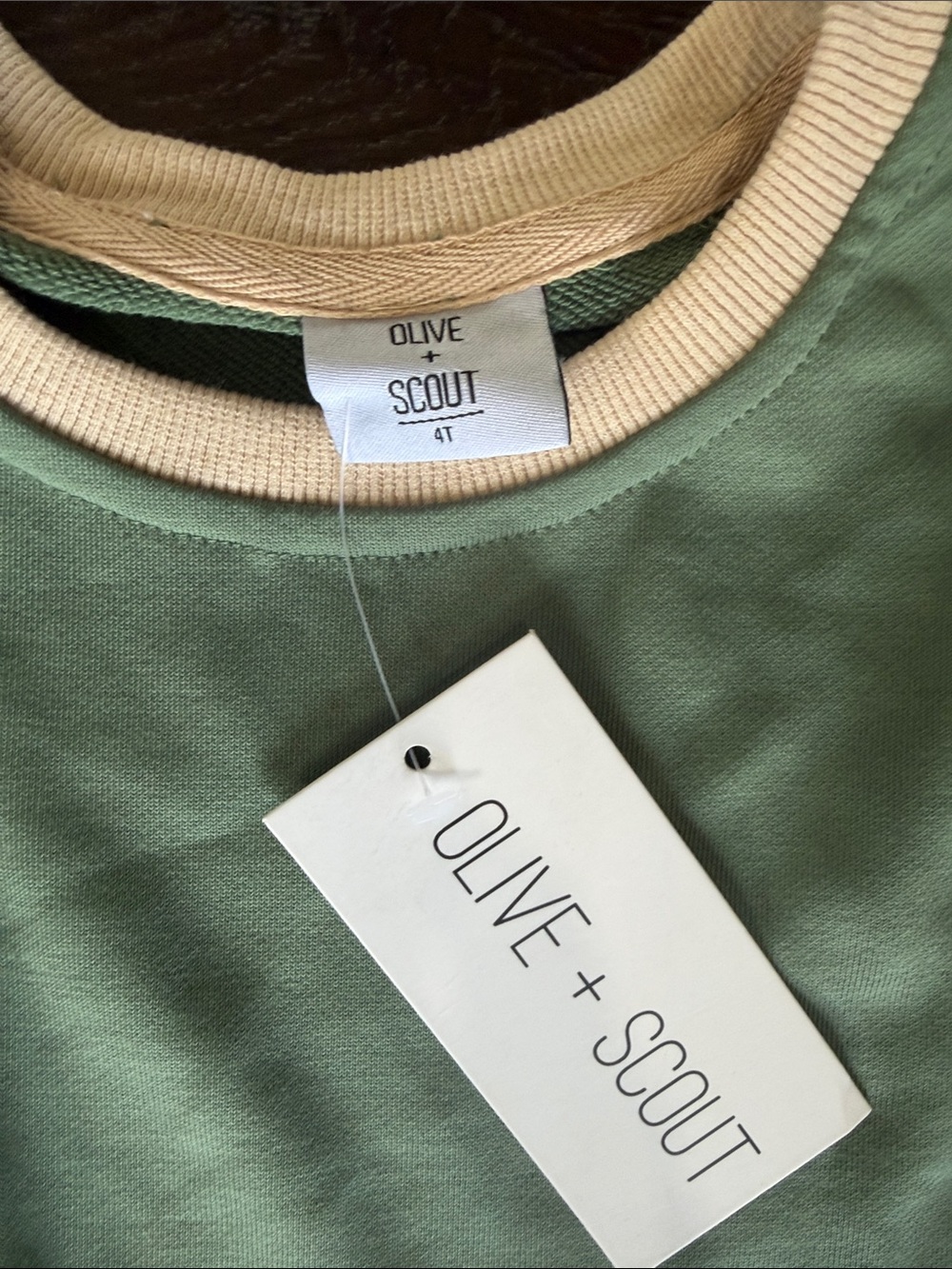 Kids Matching Set in Sage Green - Picture 2 of 2